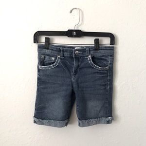 Mini Moca Dark Wash Bermuda Shorts Girls Size 10
